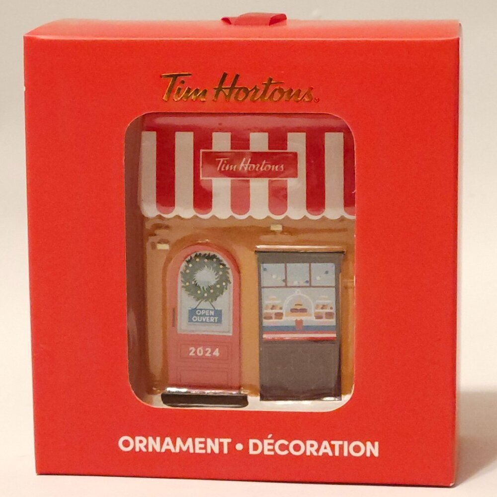 TIM HORTON'S ORNAMENT 2024 Tim Hortons Bake Shop Store Front Christmas Ornament